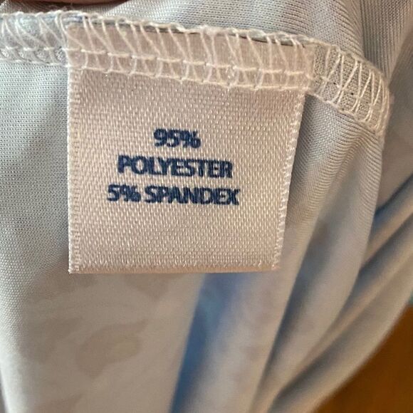 Ava Lynn Sz M Blue Tulip Design Sleeveless Casual Shift Lounge Dress - Picture 5 of 8